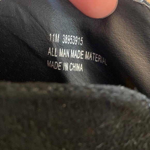 Cato Black Faux Suede Block Heels - Size 11 - Picture 6 of 6